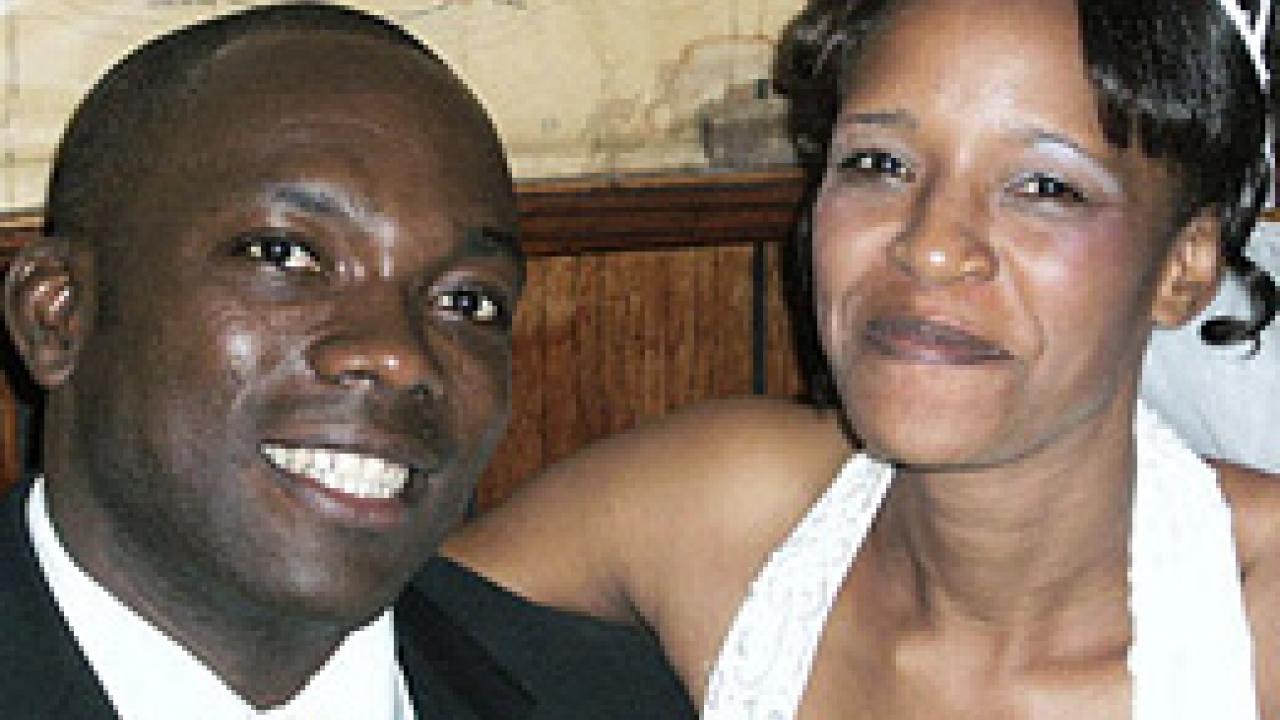 Jean-Marc Francois-Pierre and his wife