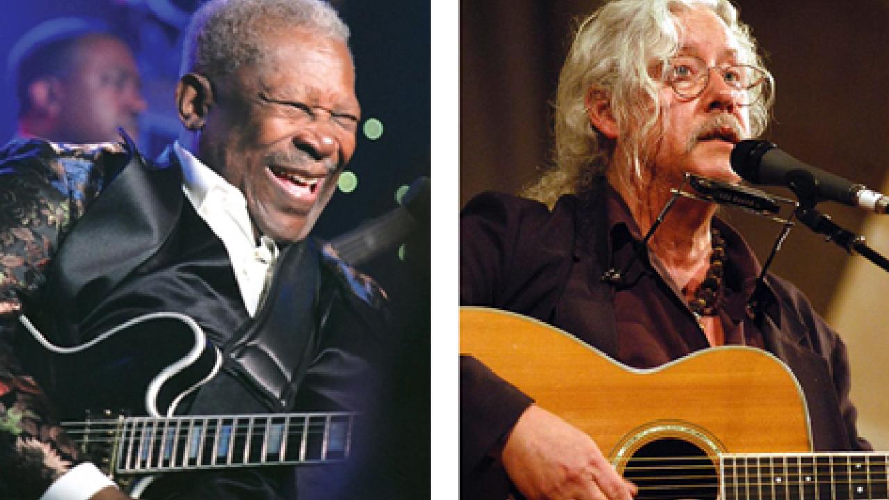 Photos (2): B.B. King and Arlo Guthrie