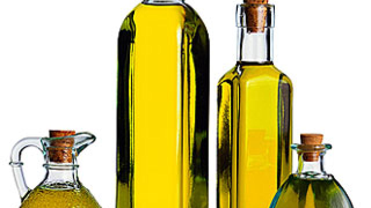 Photo: bottles of olive oil