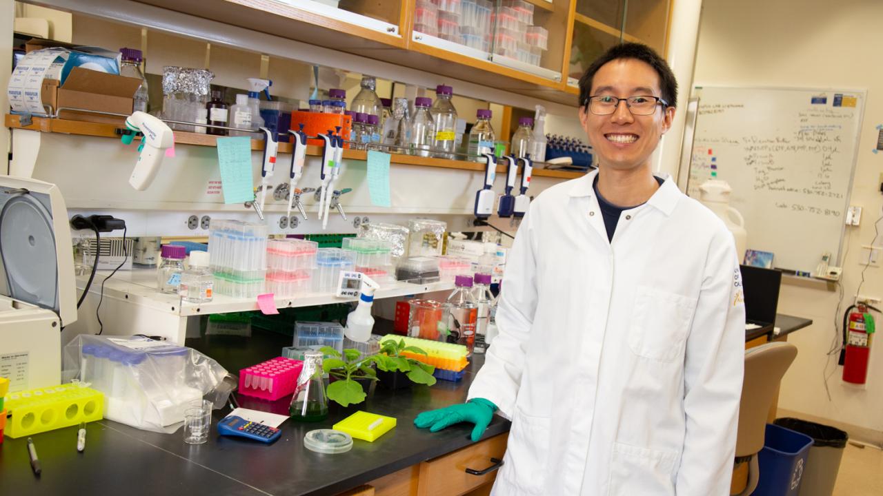 Patrick Shih in laboratory