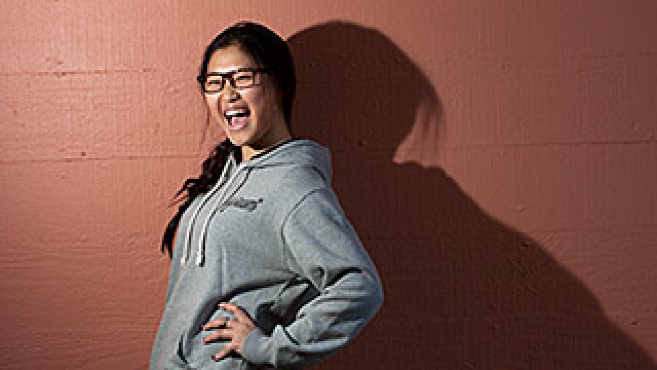 Laughing woman