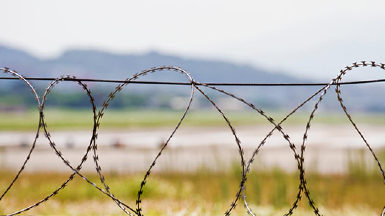 Prison perimeter security wire