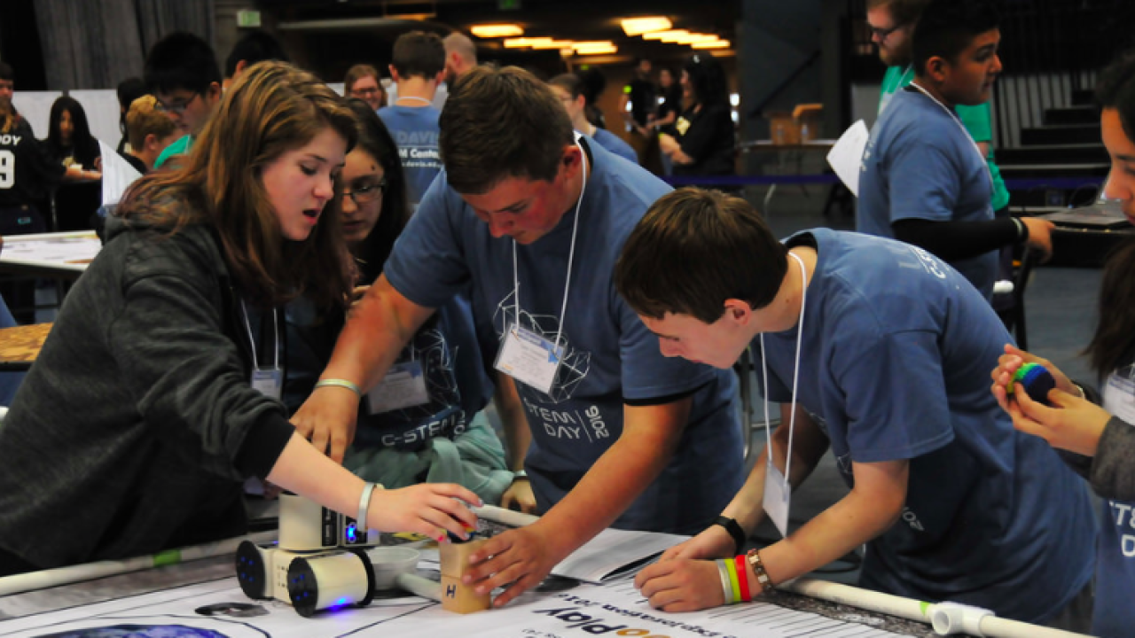 Kids at C-STEM Day