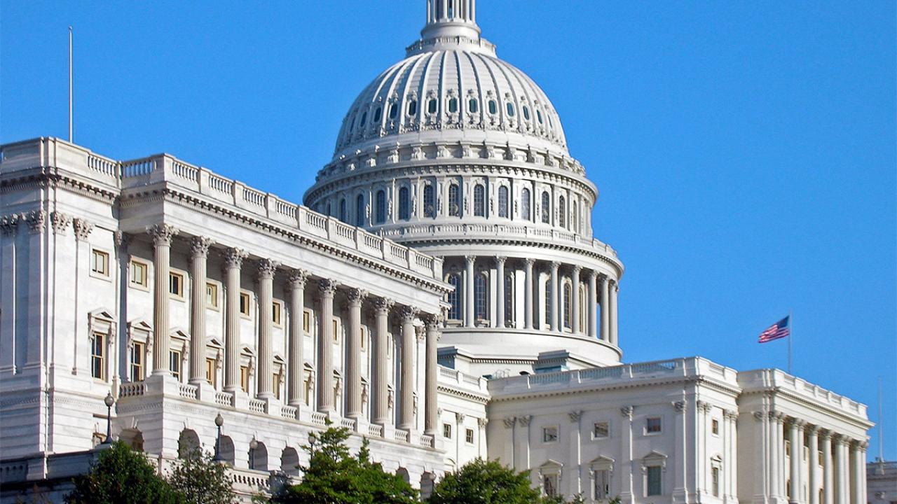 The US Capitol building.