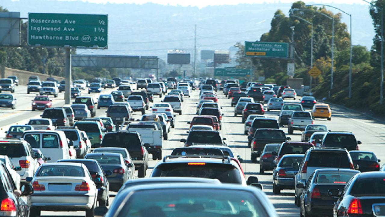 Traffic Cars on a busy highway