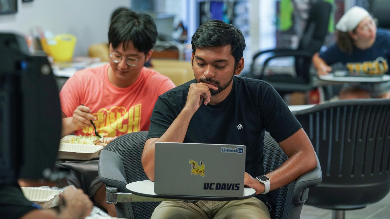 Students at the Cross Cultural Center, studying photographed on October 4, 2022