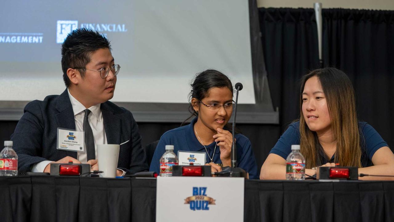 UC Davis Team "GUM" ponders a question in context