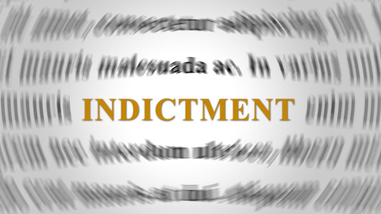 Illustration of the word: indictment