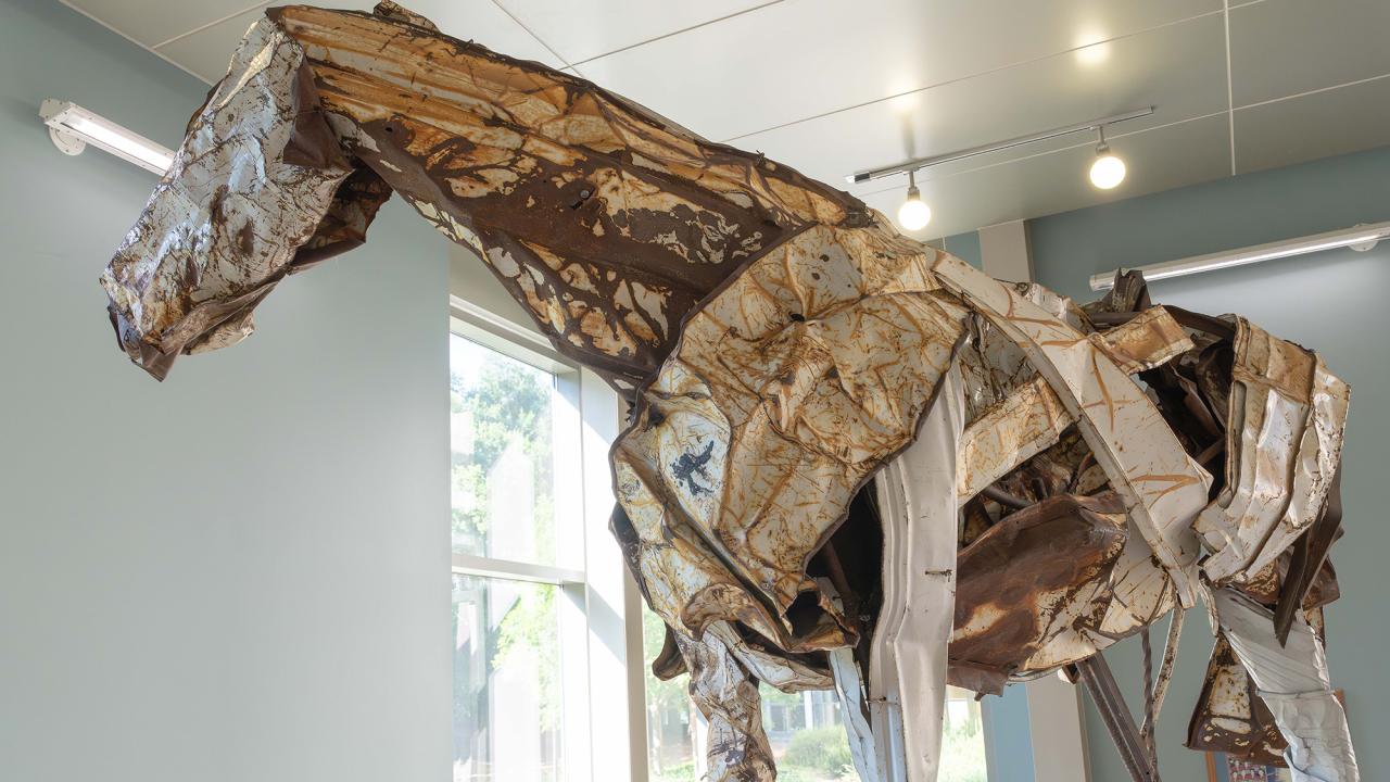 Horse sculpture
