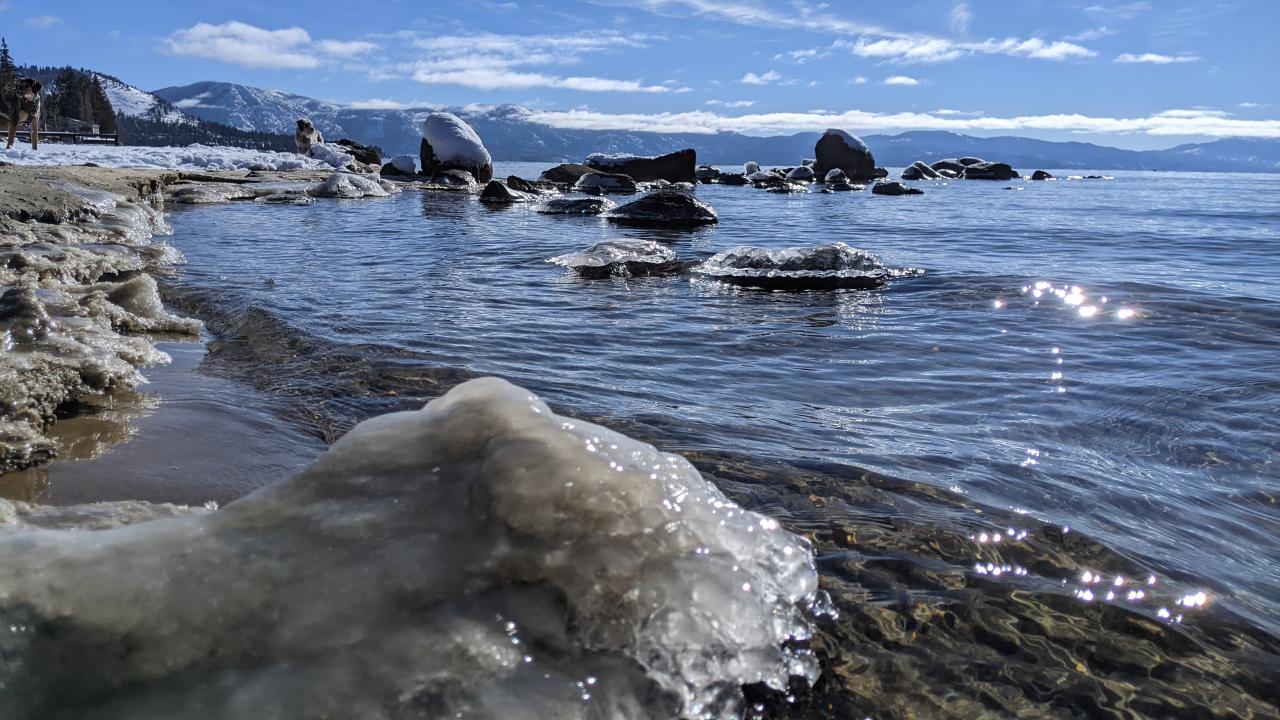 Lake Tahoe in winter