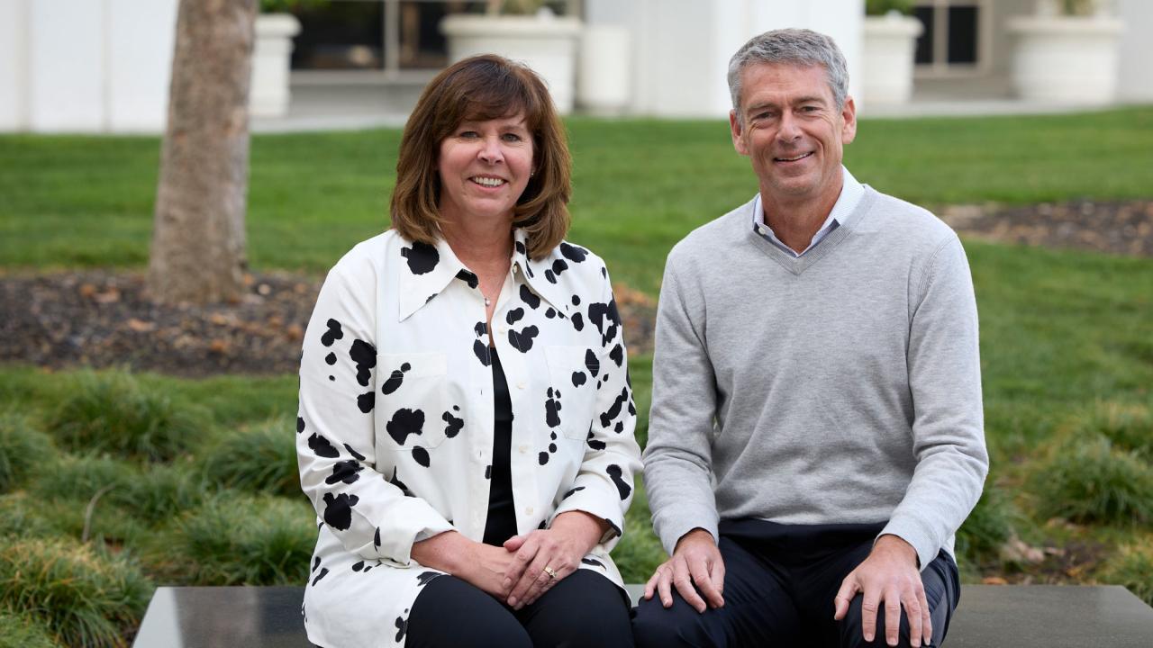 Joelle and Michael Hurlston, seated,, environmental