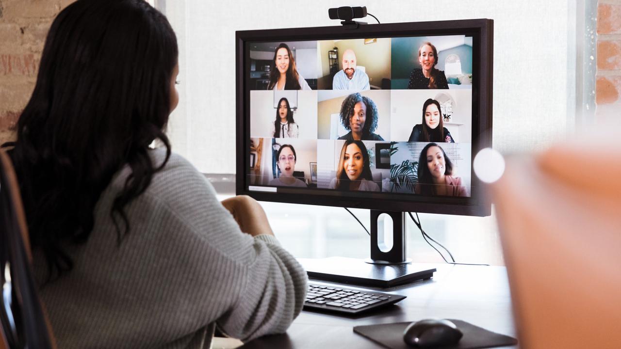 students video chat during internship