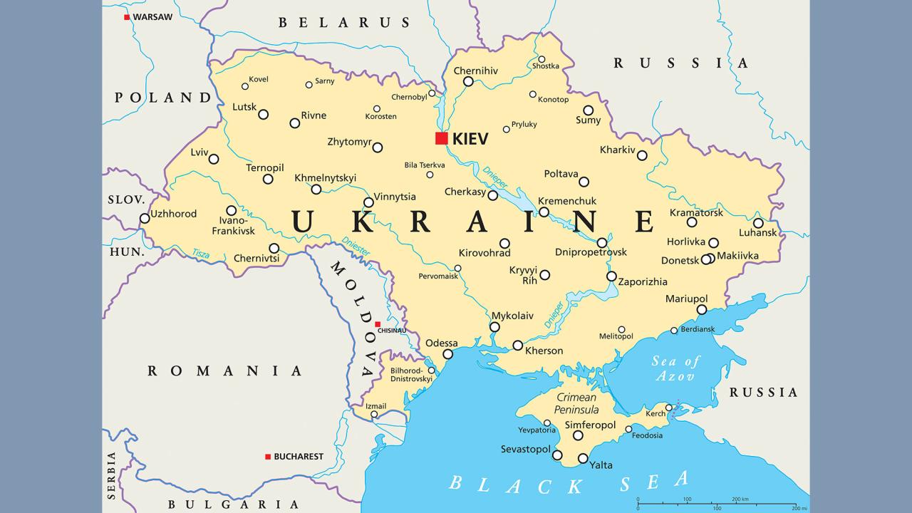 Map of Ukraine