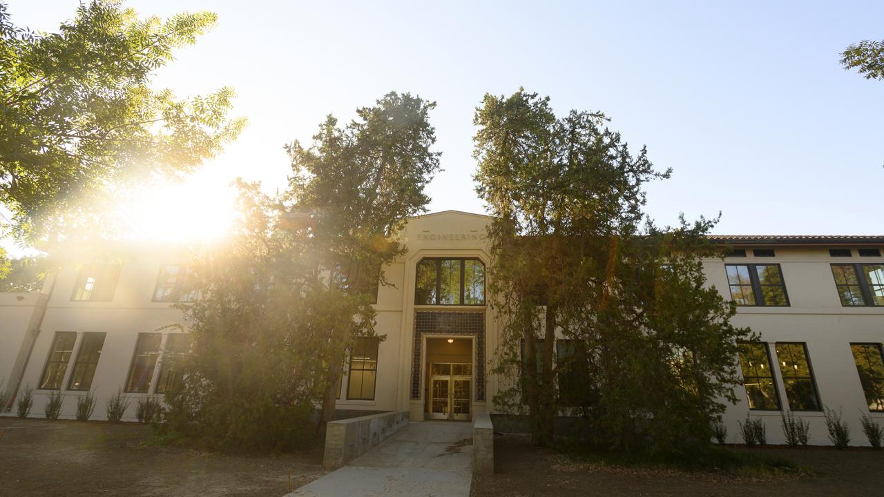 The front of Walker Hall