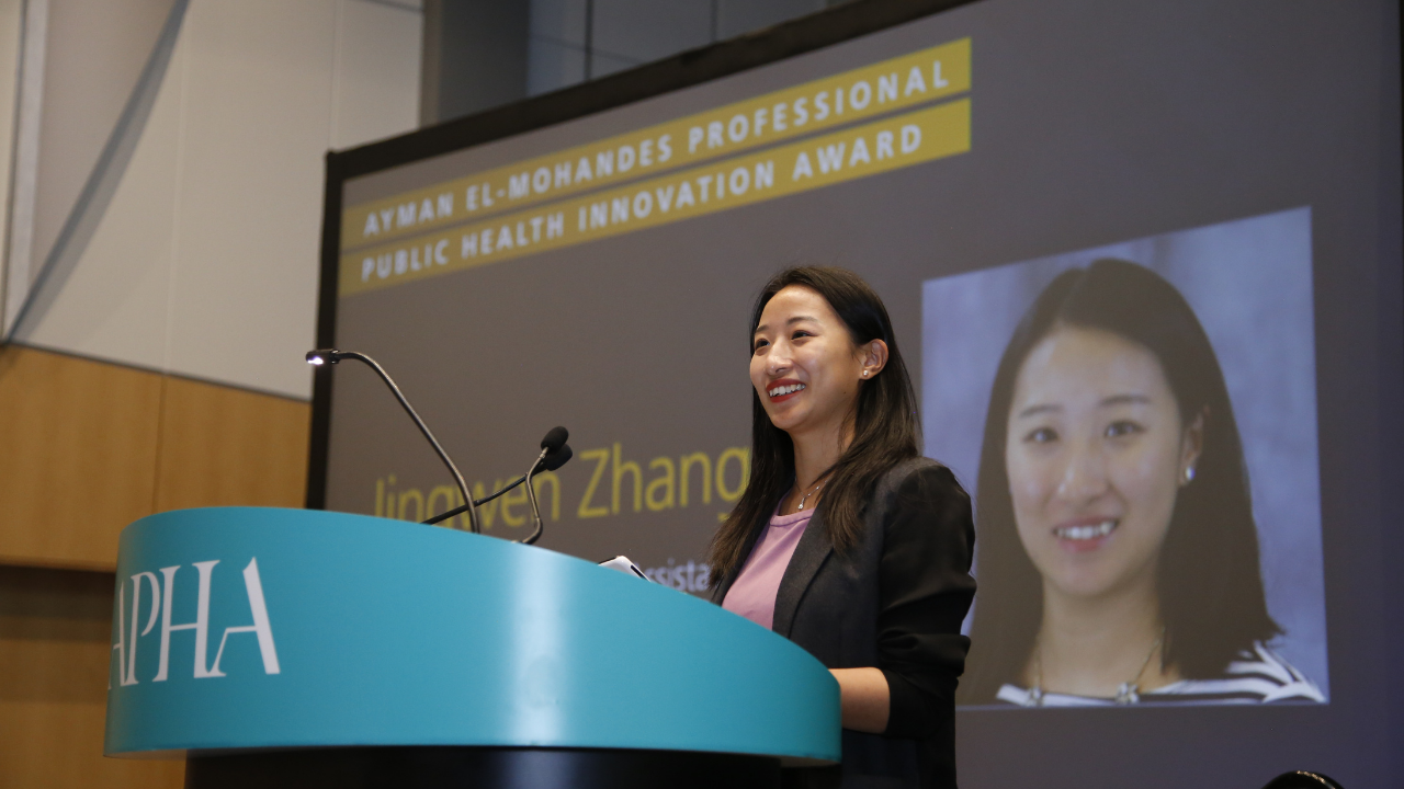 Zhang jingwen apha award 