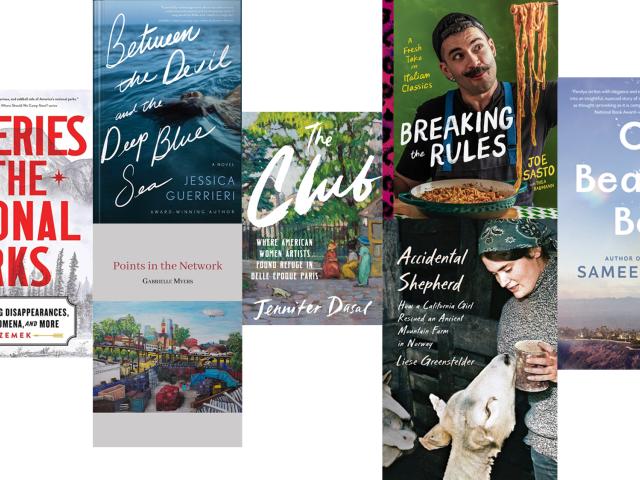 7 book covers in a collage