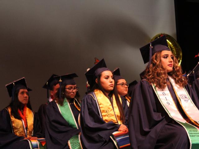 Students graduating at UC Davis