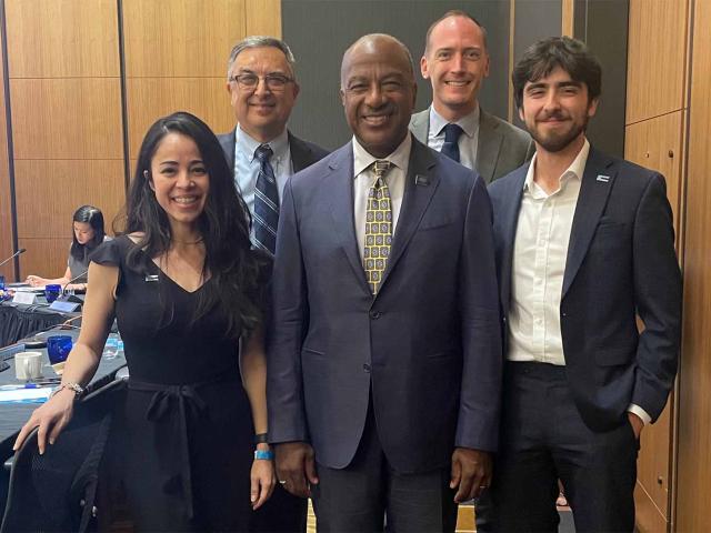 4 Aggie Regents with Chancellor May