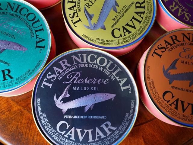 cans of caviar