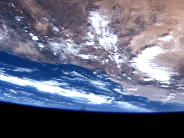 aerial view of earth from space