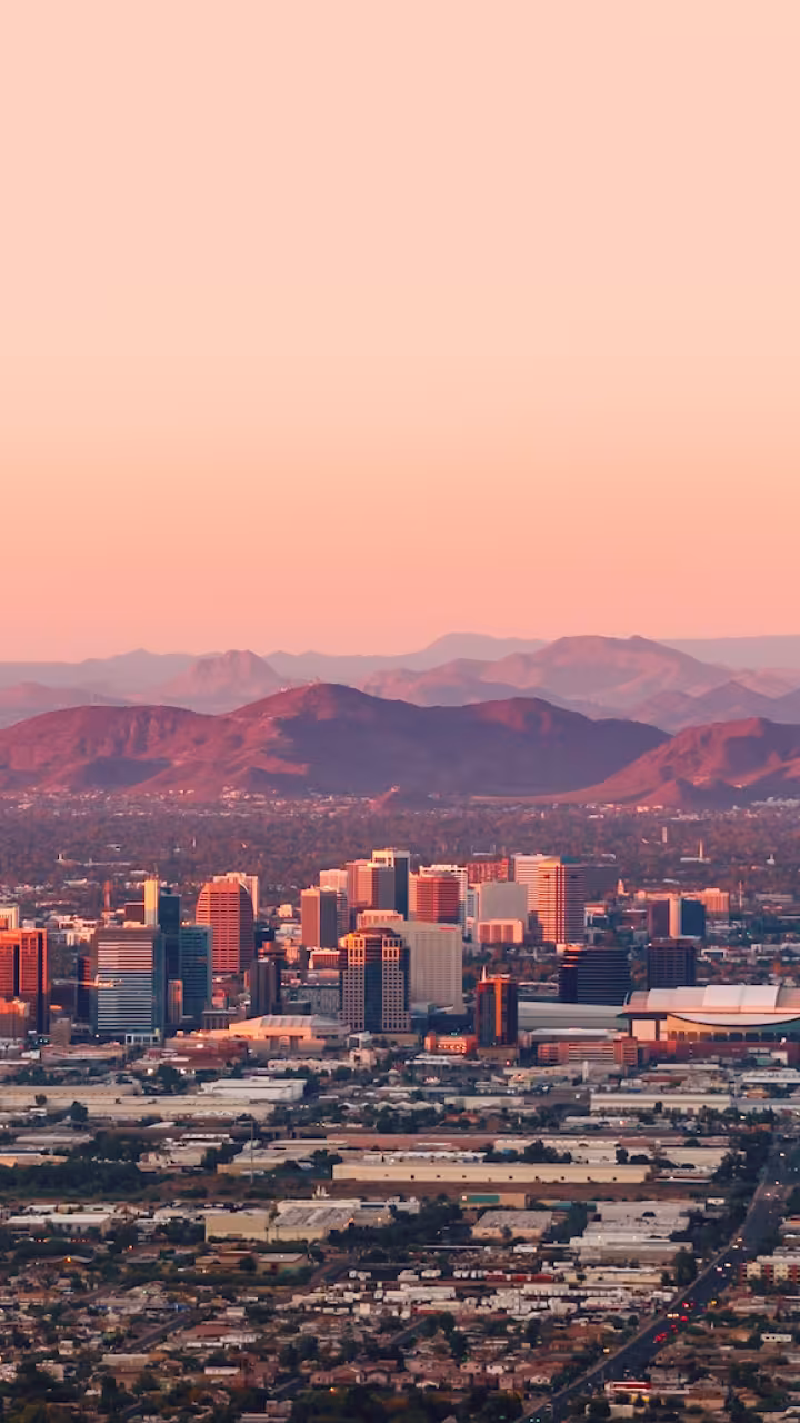 Phoenix, Arizona skyline. 