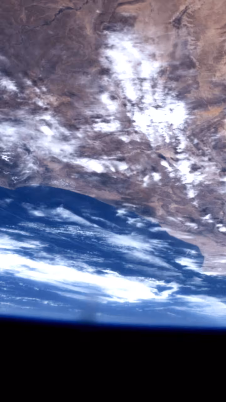 aerial view of earth from space