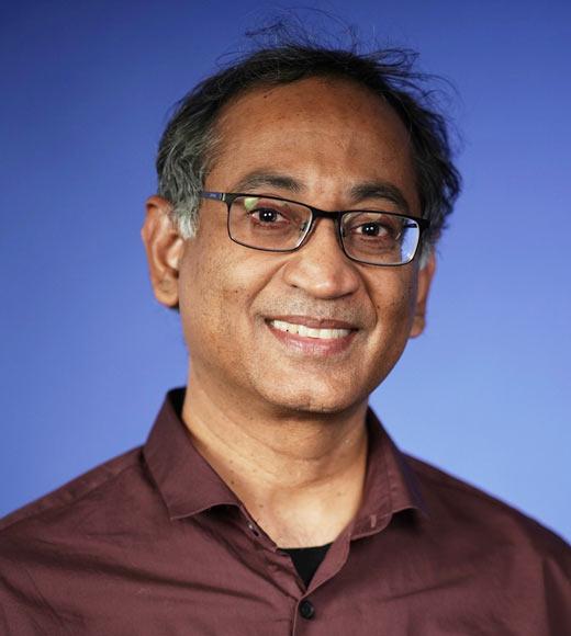 Portrait of UC Davis solar researcher, Vinod Narayanan