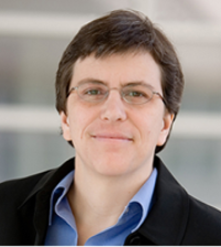 Woman wearing dark jacket in portrait