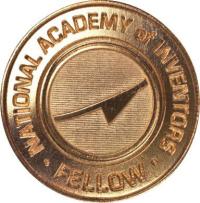 "National Academy of Inventors Fellow" medal, gold