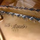 Piano with Marsalis' signature.