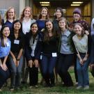 Student planners of the event pose