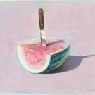 Watermelon and knife