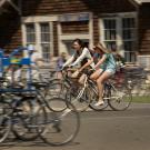 Cyclists at UC Davis