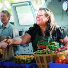 Davis Farmers Market booth