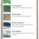 The citizen science app launched by UC Davis Tahoe Environmental Science Center lets beach-goers contribute to data about the lake. 
Credit: UC Davis 