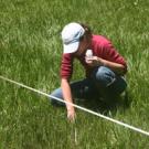 UC Davis scholar taking a water sample