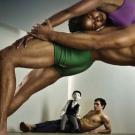 Dancers and puppet in Joe Goodes Wonderboy