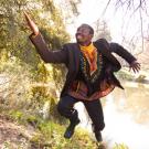 Ata-Baah performs in his choreography Esa-Bra, part of the Main Stage Dance-Theatre Festival.