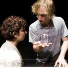 Samanta Fernandez Fifeld (fourth year, microbiology) and Alexander Weston (2009 graduate in technocultural studies) in Tribes.