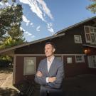 Ben Houlton outside barn