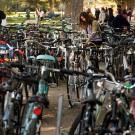 Bike racks outside the Coffee House.