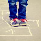 boy hopscotch