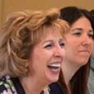 Photo: Smiling Chancellor Katehi at the first Breakfast with the Chancellor