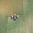 tractor on field