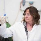 Photo: Professor Karen McDonald in a lab