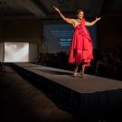 LeShelle May walks in the Picnic Day Fashion Show.