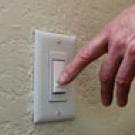 You need to switch them on, Lance Veit says of the bathroom lights in the Webster residence hall. But, in any of the hall&rsquo;s 83 bathrooms, if you forget to turn off the light when you leave, a motion detector in the fixture will do it for you&#2013266048;