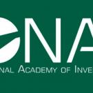 NAI logo, circle with an artsy arrow through it, white on green background