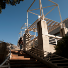 Stairway at Quad Parking Structure.