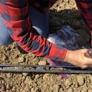 soil sampling at Russell Ranch